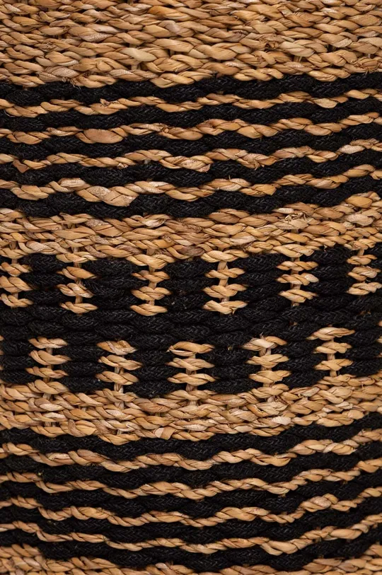 Pletený košík handmade  60 % Mořská tráva, 40 % Juta