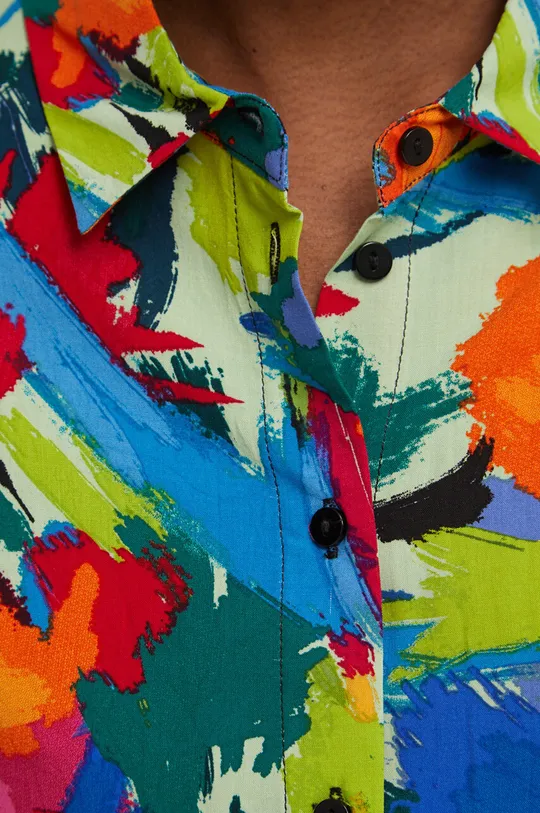 Koszula damska wzorzysta kolor multicolor Damski