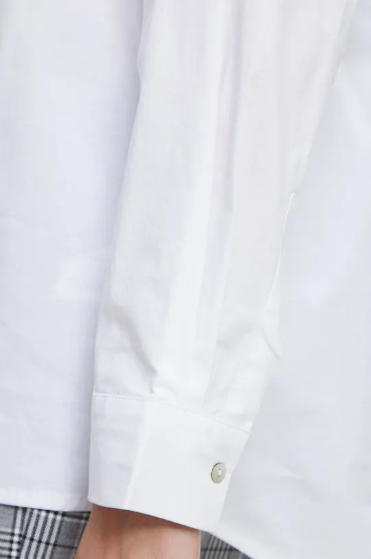 Košeľa dámska biela farba Dámsky