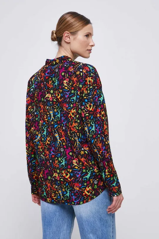 multicolor Koszula damska z kolekcji WOŚP x Medicine kolor multicolor