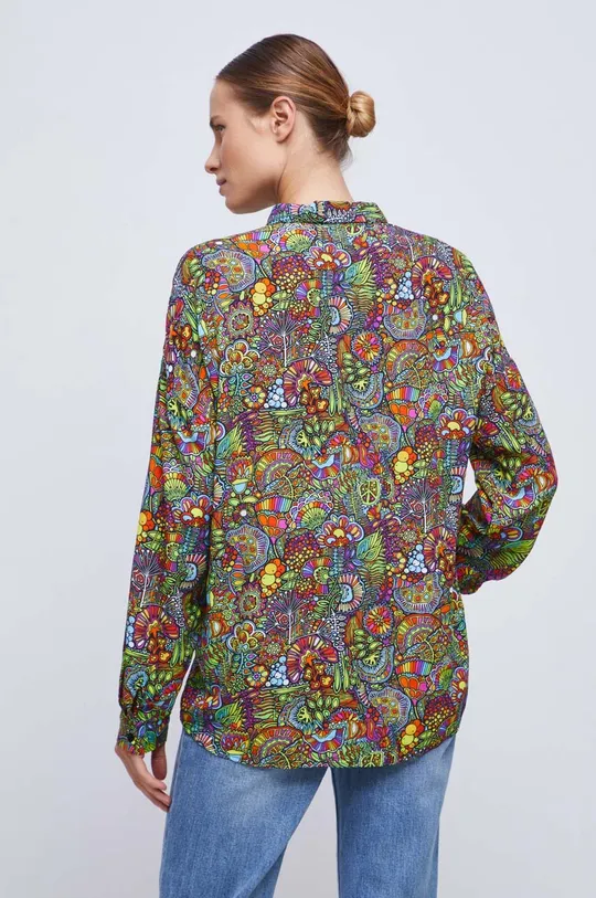 Koszula damska z kolekcji WOŚP x Medicine kolor multicolor 100 % Wiskoza