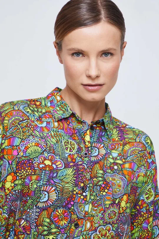 Koszula damska z kolekcji WOŚP x Medicine kolor multicolor Damski
