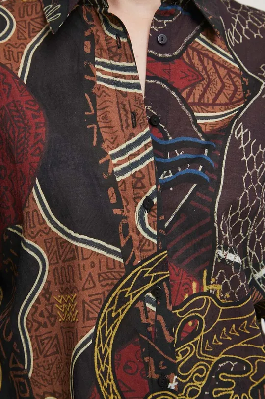 Koszula bawełniana damska wzorzysta kolor Damski