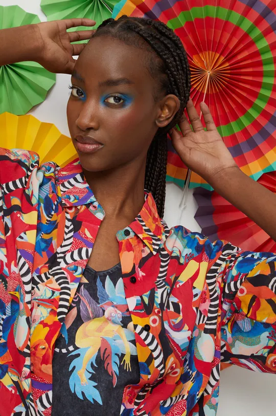 multicolor Koszula damska by Olamaloú kolor multicolor