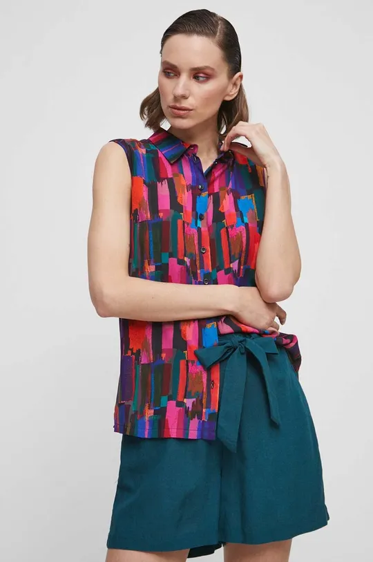 Koszula damska wzorzysta kolor multicolor multicolor