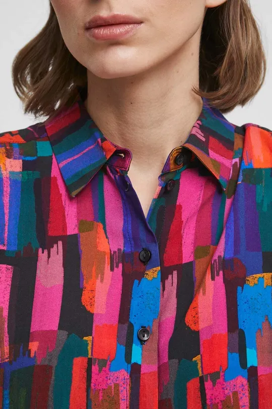 Košeľa dámska so vzorom viac farieb Dámsky