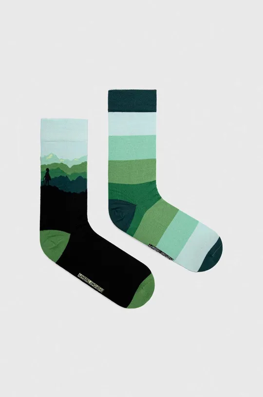 zelená Ponožky pánské zelená barva Pánský