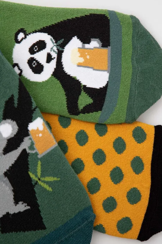 Ponožky pánske zelená farba zelená