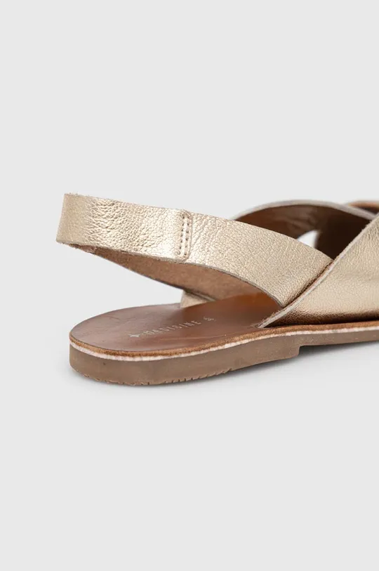 Sandály dámské zlatá barva  Svršek: 100 % Přírodní kůže Vnitřek: 100 % Přírodní kůže Podrážka: 100 % TPR