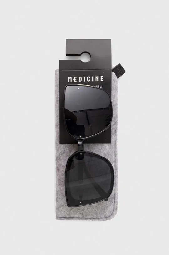 czarny Medicine okulary przeciwsłoneczne