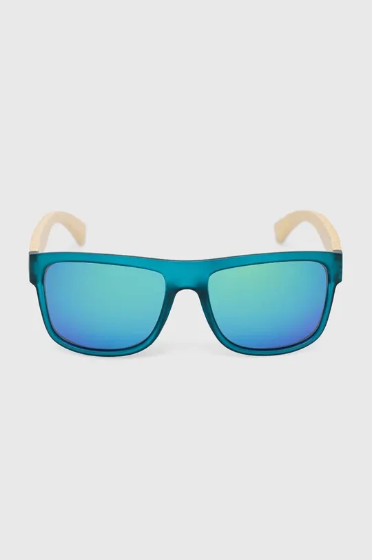 turkusowy Okulary męskie przeciwsłoneczne z powłoką Revo kolor turkusowy Męski