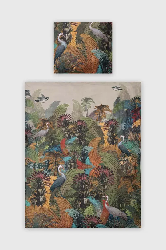 multicolor Komplet pościeli bawełnianej wzorzystej 160 x 200 cm kolor multicolor Unisex