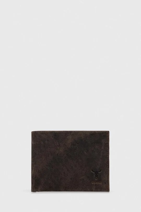 hnedá Kožená peňaženka pánsky hnedá farba Pánsky