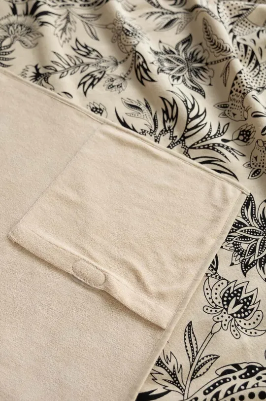 Ręcznik plażowy wzorzysty kolor beżowy Materiał zasadniczy: 100 % Bawełna, Inne materiały: 100 % Poliester