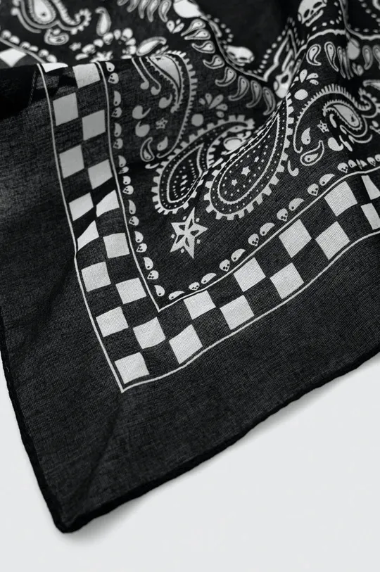 Bavlnená multifunkčná šatka pánska čierna farba čierna