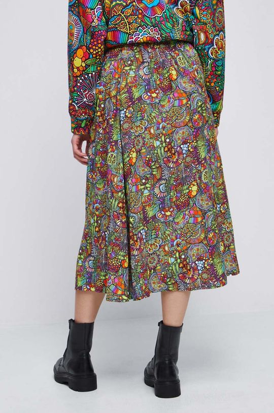 Spódnica damska z kolekcji WOŚP x Medicine kolor multicolor 100 % Wiskoza