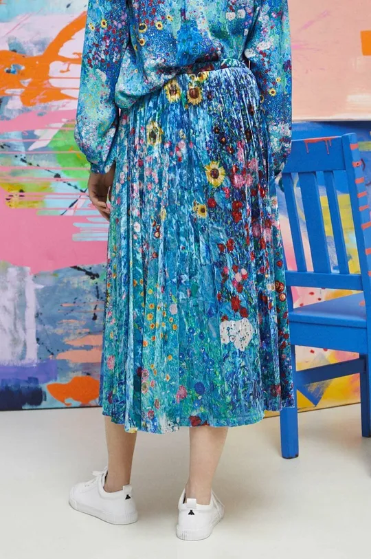 Sukňa dámska Eviva L'arte modrá farba <p> 95 % Polyester, 5 % Elastan</p>
