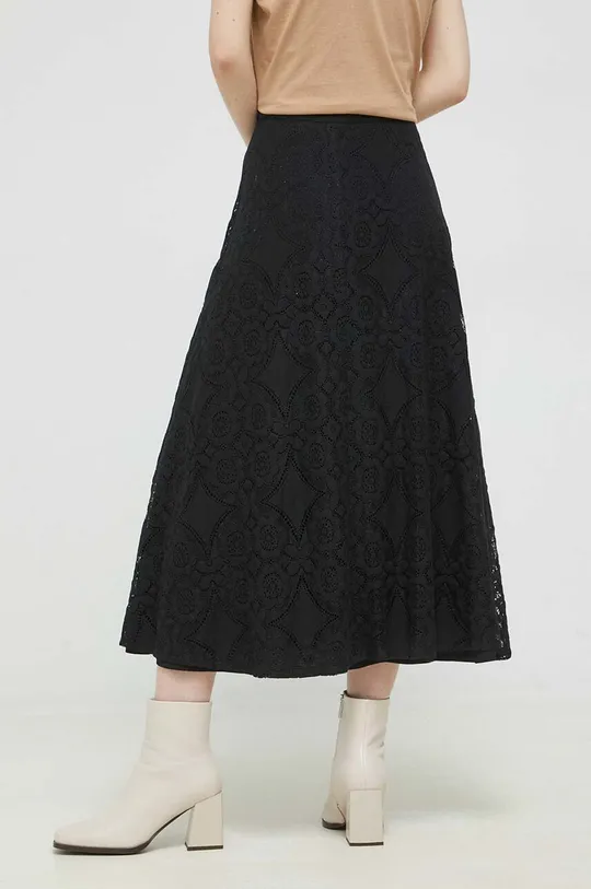 Spódnica damska koronkowa kolor czarny czarny