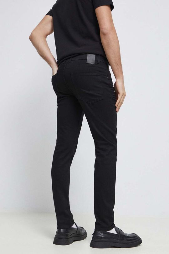 Jeansy męskie slim fit kolor czarny Materiał zasadniczy: 98 % Bawełna, 2 % Elastan, Podszewka: 100 % Bawełna