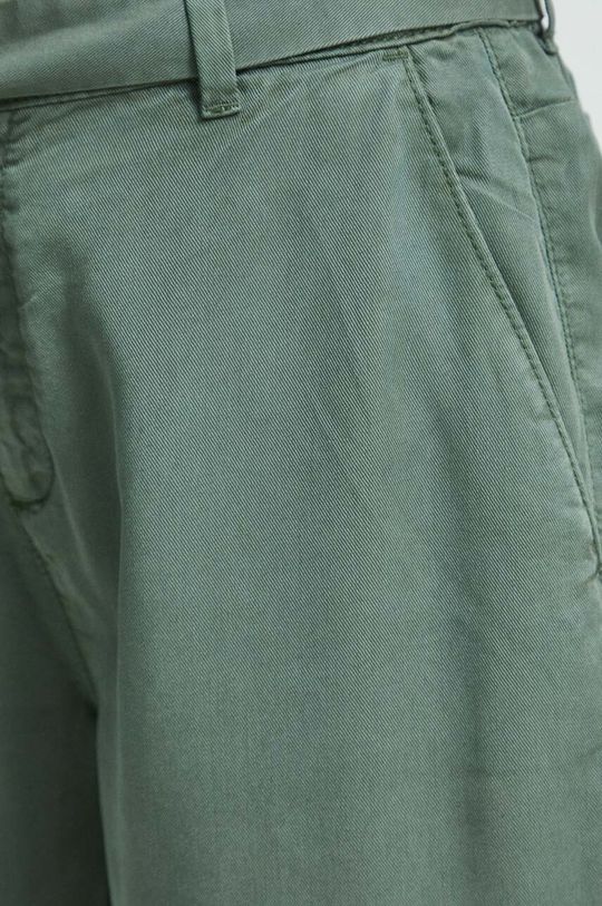 cyraneczka Spodnie damskie gładkie kolor zielony