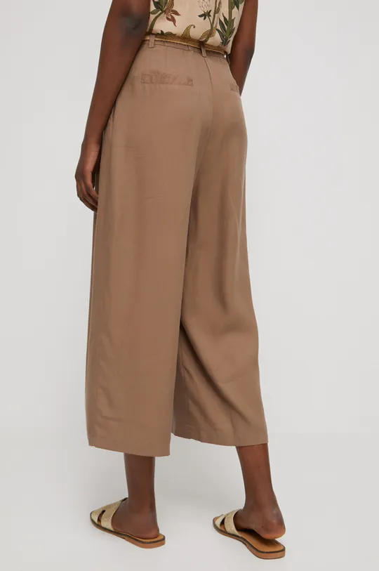 Spodnie damskie gładkie kolor beżowy Materiał zasadniczy: 100 % Lyocell, Inne materiały: 100 % Poliester