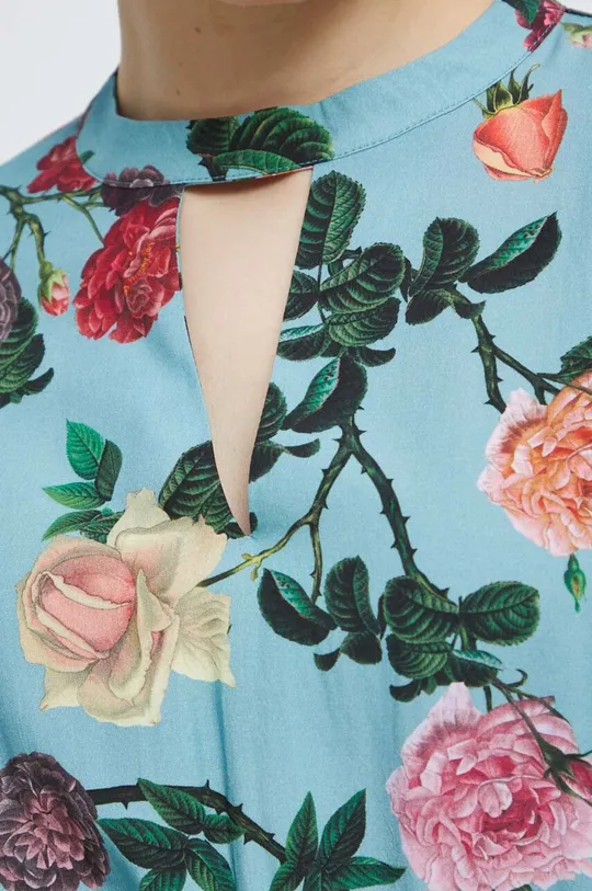 Šaty dámske so vzorom tyrkysová farba Dámsky