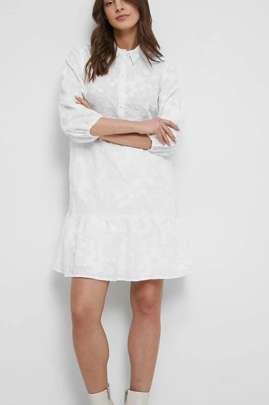 λευκό Βαμβακερό φόρεμα Medicine