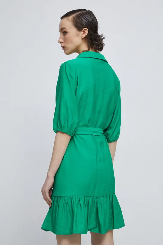 Sukienka damska gładka kolor zielony 82 % Wiskoza, 18 % Poliamid
