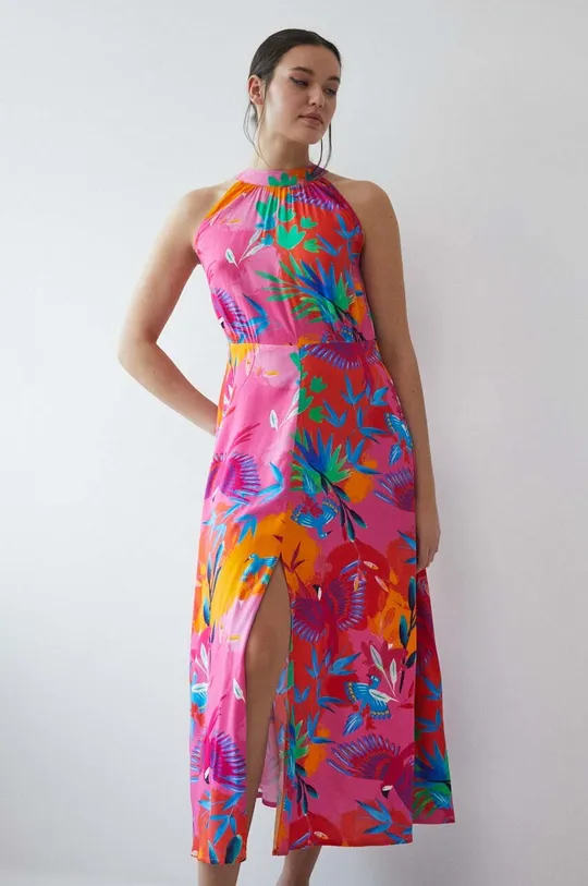 multicolor Sukienka damska wzorzysta kolor multicolor