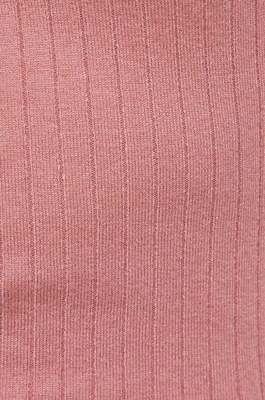 Sweter damski prążkowany kolor różowy Damski