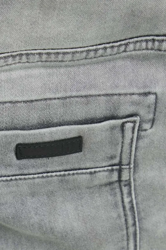szary Szorty męskie jeansowe kolor szary