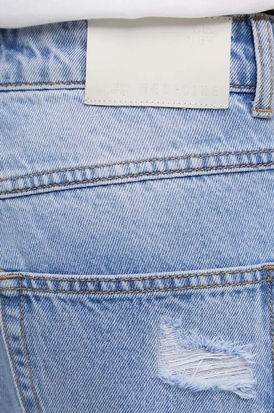 Szorty męskie jeansowe kolor niebieski Męski