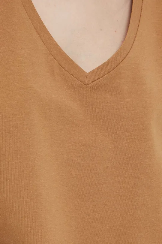 Tričko dámsky béžová farba Dámsky