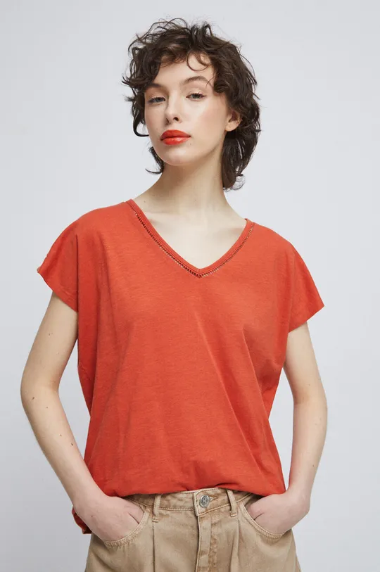 κόκκινο Βαμβακερό μπλουζάκι Medicine Γυναικεία