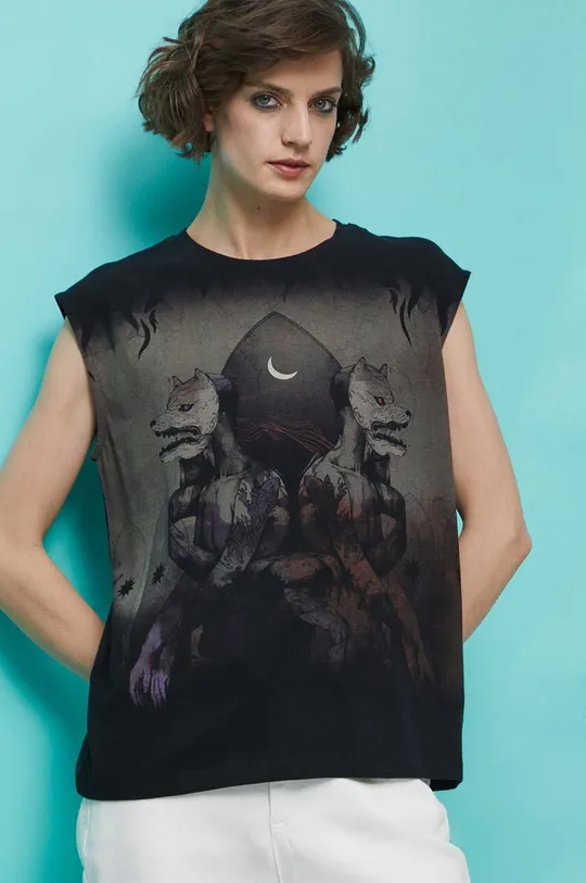 T-shirt bawełniany damski Medicine Artists kolor szary 100 % Bawełna
