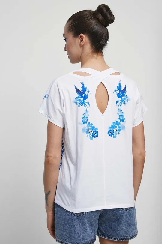 T-shirt bawełniany damski Medicine x Fajans Włocławek kolor biały 100 % Bawełna