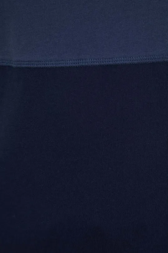 T-shirt bawełniany męski gładki kolor niebieski Męski