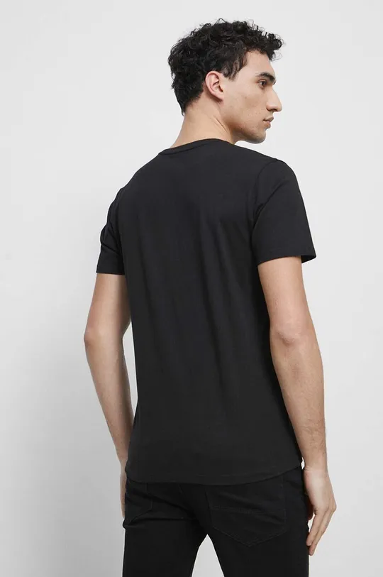 Bavlnené tričko pánske čierna farba  100 % Bavlna