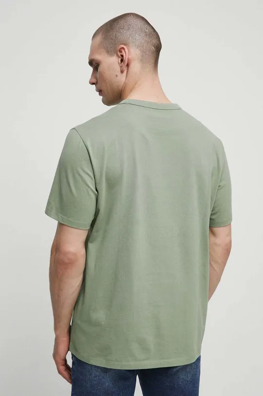 zelená Bavlnené tričko pánske Maria Prymachenko x Medicine zelená farba