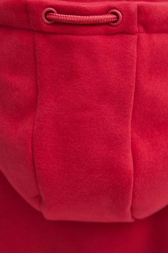 Bluza damska z kapturem gładka kolor różowy