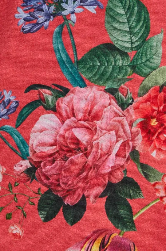 Bluza damska w kwiaty kolor czerwony Damski