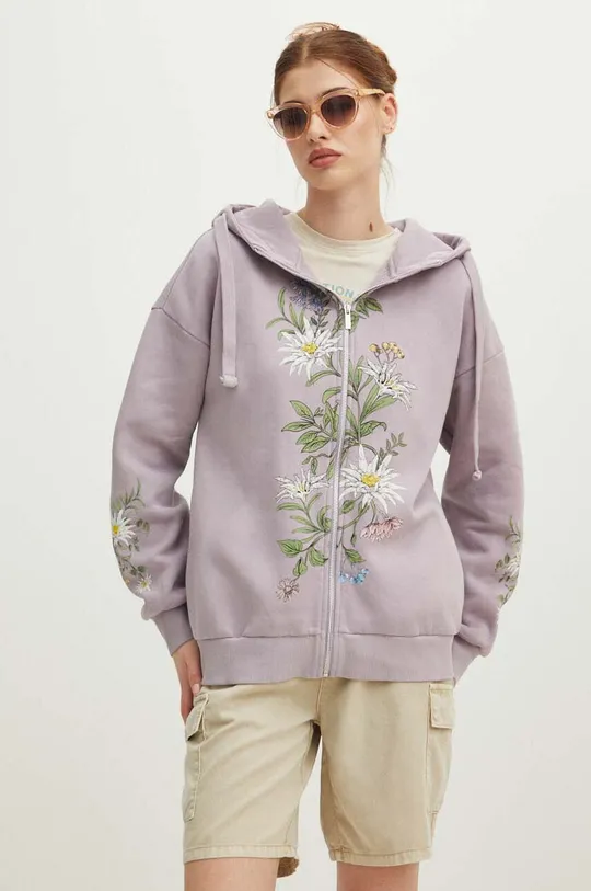 Bluza damska z kolekcji Tatrzański Park Narodowy x Medicine kolor fioletowy fioletowy
