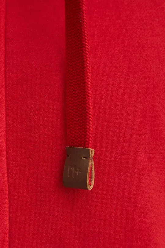 czerwony Bluza męska z kapturem kolor czerwony