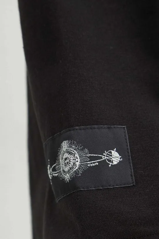 Bavlnená mikina pánska z kolekcie Zverokruh čierna farba