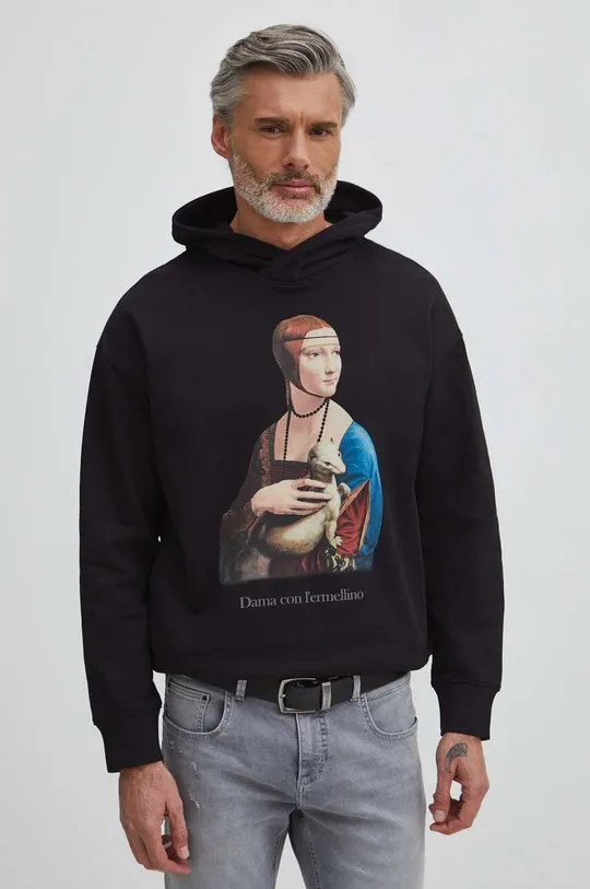Bluza męska z kolekcji Eviva L'arte kolor czarny Męski