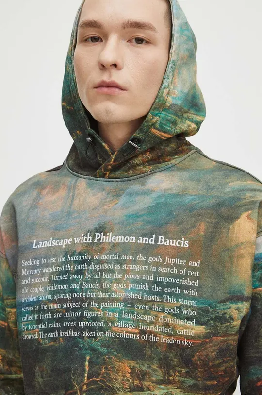Bluza bawełniana męska z kolekcji Eviva L'arte kolor multicolor Męski