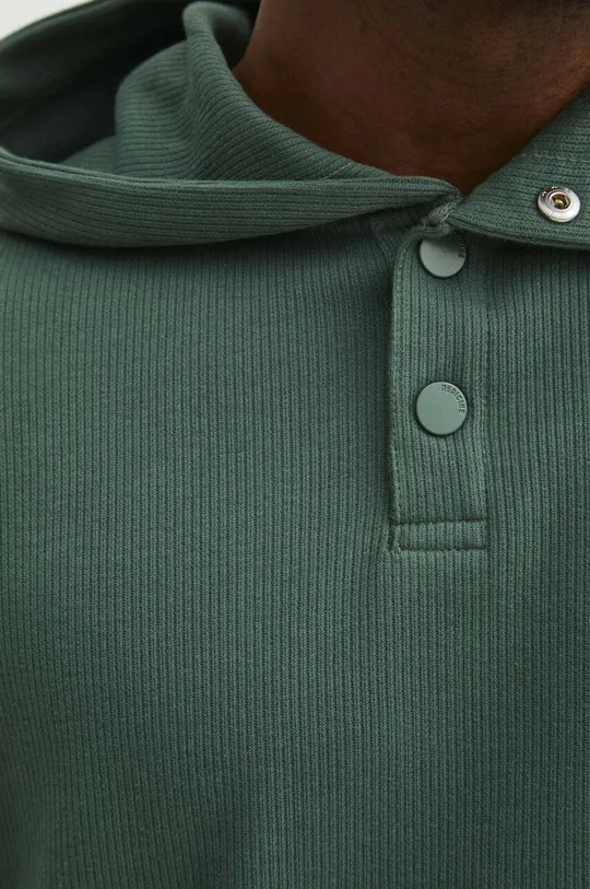 Bluza męska prążkowana kolor zielony