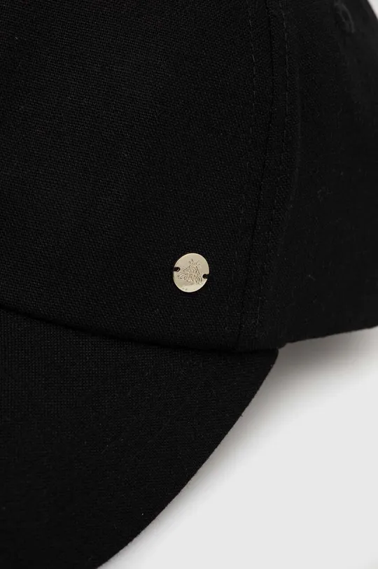 Kšiltovka dámská jednobarevná s příměsí lnu černá barva <p>50 % Bavlna, 50 % Len</p>