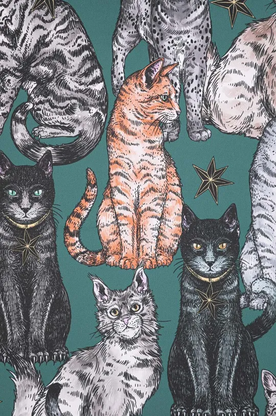 Leżak z podłokietnikami z motywem zwierzęcym - koty kolor multicolor multicolor