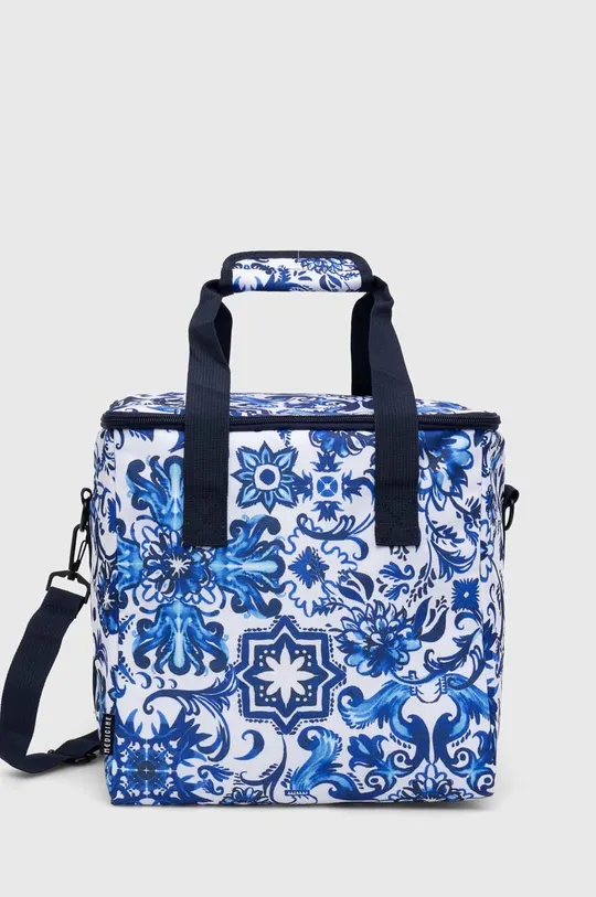 Termotaška s funkciou ruksaka so vzorom modrá farba modrá